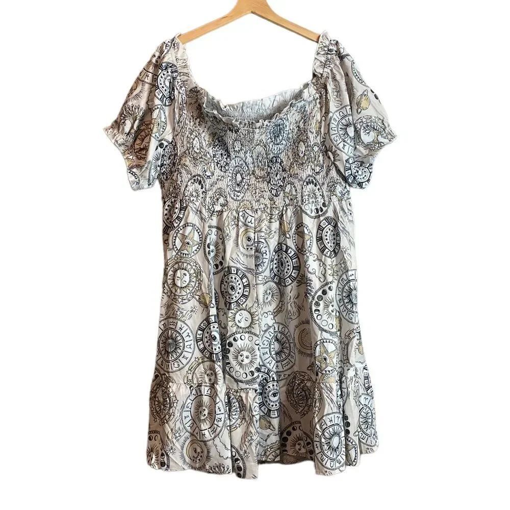 Shein Zodiac witch smocked dress